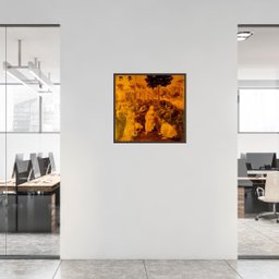 Quadro Leonardo da Vinci A Adoração dos Magos c/Vidro:Madeira - 3