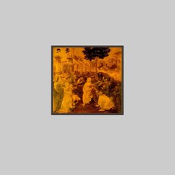 Quadro Leonardo da Vinci A Adoração dos Magos c/Vidro:Madeira - 1