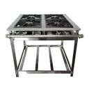 Ver imagem 4 de Fogão Industrial Aço Inox 304 Baixa Pressão 4 Bocas Eternity Max - (2S E 2D) 38x38 - Brascool