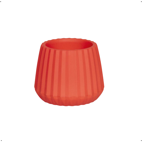 Vaso Cachepot Wave 19cm Antidengue Decoração Argila