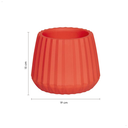Ver imagem 2 de Vaso Cachepot Wave 19cm Antidengue Decoração Argila