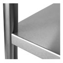 Ver imagem 3 de Mesa Aço Inox Industrial / Bancada de Apoio - 0,8M (80x70x90cm) - Br-080S - Brascool