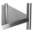 Ver imagem 2 de Mesa Aço Inox Industrial / Bancada de Apoio - 0,8M (80x70x90cm) - Br-080S - Brascool
