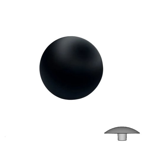 Puxador Ponto Orion 33x20mm Preto Zen Design Zp1883.24