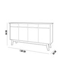 Ver imagem 3 de Aparador Buffet Decorativo Magno B02 Cinamomo Off White