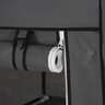 Guarda Roupa Duplo Cabideiro Arara Roupas Sapateira Prateleiras Armario Compacto Organizador Bege - 6