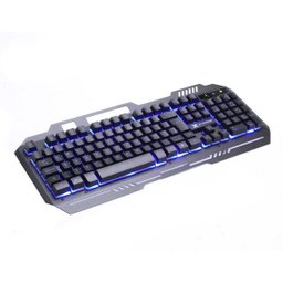 Teclado Gamer Vx Gaming Shield Abnt2 Multimidia Led Azul 1.8 Metros USB Topo em Metal Sensação Mecan - 3