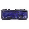 Teclado Gamer Vx Gaming Shield Abnt2 Multimidia Led Azul 1.8 Metros USB Topo em Metal Sensação Mecan - 1