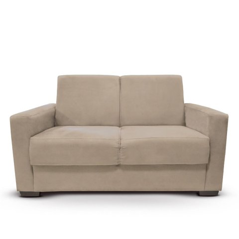 Sofá Estofado 2 Lugares Sala Estar Recepção Lavínia Suede:bege