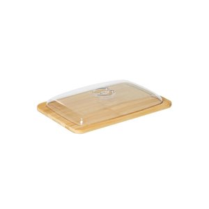 Porta Frios de Bambu com Tampa Natural – Armazenamento Elegante para Alimentos