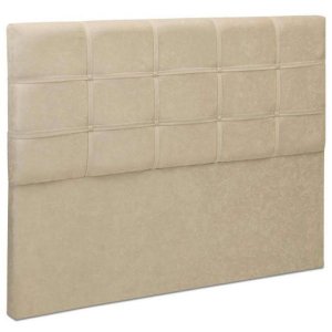 Cabeceira Casal 1.40m Clean:Suede Marfim