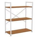 Ver imagem 1 de Estante Baixa 3 Prateleiras 87x72 Cm Li007 Canela Branco