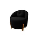Ver imagem 4 de Kit 01 Sofá + 02 Poltronas Orgânicos c/ Almofadas Curvo Sala Recepção Amsterdã Boucle Preto