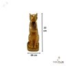Gato Egipcio Bastet Deusa da Fertilidade Egito Farao 22 cm - Dourado - 3