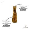 Gato Egipcio Bastet Deusa da Fertilidade Egito Farao 22 cm - Dourado - 2