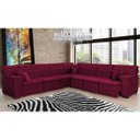 Ver imagem 3 de Sofá Magno 3.77x3.32m de Canto, Retrátil e Reclinável - Vinho