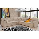 Ver imagem 1 de Sofá Magno 3.77x3.32m de Canto, Retrátil e Reclinável - Bege