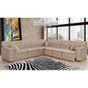 Ver imagem 3 de Sofá Magno 3.77x3.32m de Canto, Retrátil e Reclinável - Bege