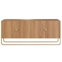 Ver imagem 6 de Buffet Aparador Sala 180cm 4 Portas Mario Hanover/dourado A10 - Mpozenato