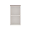 Ver imagem 4 de Armário Aéreo para Cozinha 1 Porta Americano Provençal 100% MDF Iluminata Branco/Fendi