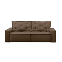 Ver imagem 6 de Sofá Retrátil 3 Lugares com Molas 1,80m Ayla Suede Marrom