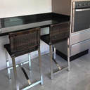 Ver imagem 2 de Banqueta para Bancada de Cozinha em Alumínio e Fibra Sintética Modelo Áscoli