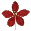 Ver imagem 1 de Haste Bico de Papagaio Natal Aveludado Vermelho 19cm 26d