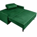 Ver imagem 6 de Sofá Cama para Sala de Estar Casal 154cm Veludo Isis