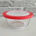 Ver imagem 5 de Pote Redondo De Vidro 600ml Pequeno com Tampa Plástica Facilitá Marinex