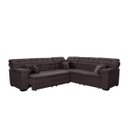 Ver imagem 4 de Sofá Magno 2.37x2.37m de Canto, Retrátil e Reclinável - Marrom