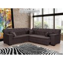 Ver imagem 3 de Sofá Magno 2.37x2.37m de Canto, Retrátil e Reclinável - Marrom