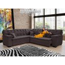 Ver imagem 1 de Sofá Magno 2.37x2.37m de Canto, Retrátil e Reclinável - Marrom