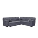 Ver imagem 4 de Sofá Magno 2.37x2.37m de Canto, Retrátil e Reclinável - Chumbo