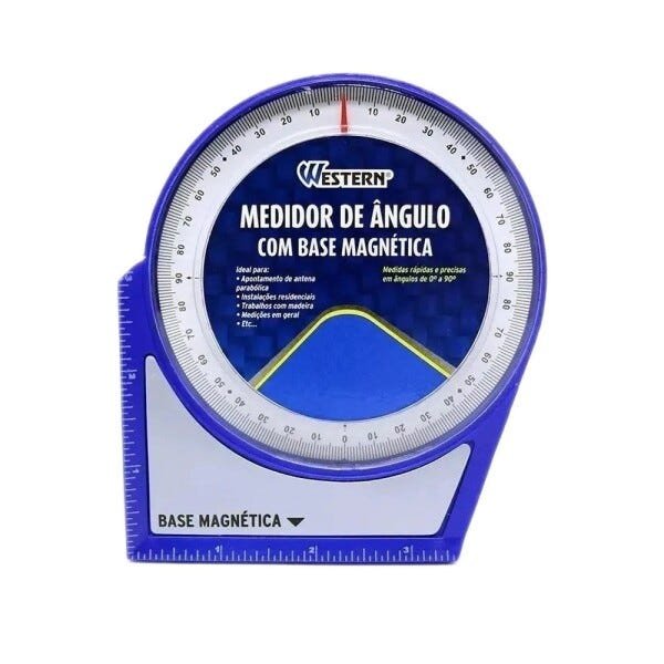 Nivel Medidor de Angulo Analogico Com Base Magnetica MA-180 Western