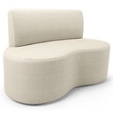 Ver imagem 2 de Sofá 2 Lugares 140cm Orgânico para Sala de Estar Living Larissa L02 Facto Dunas Pérola - Lyam Decor