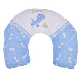 ALMOFADA DE AMAMENTAÇÃO DENGO BORDADA - Azul Clássico - 1