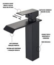 Ver imagem 3 de Torneira Banheiro Monocomando Cascata Bica Baixa Preta