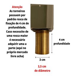 Torneira Banheiro Monocomando Cascata Bica Baixa Preta - 5