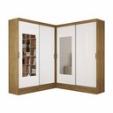 Ver imagem 2 de Closet Casal Belém 4 Pts com Espelho 4 Gvts Carioca Móveis Cinamomo Branco