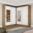 Ver imagem 1 de Closet Casal Belém 4 Pts com Espelho 4 Gvts Carioca Móveis Cinamomo Branco