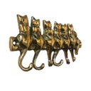 Ver imagem 2 de Porta Chaves Gatinho em Bronze Artesanal Decoração Casa