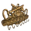 Ver imagem 2 de Porta Chaves Vintage Bronze Decoração Casa Sete Gancho