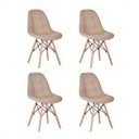 Ver imagem 1 de Kit 4 Cadeiras Eames Dsw Botonê - Fendi