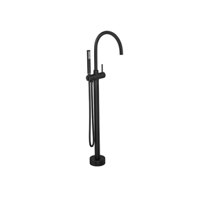 Misturador Monocomando Piso P/ Banheira Bica Redonda Deca You Black Matte - Deca Deca Metais