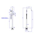 Ver imagem 2 de Misturador Monocomando Piso P/ Banheira Bica Redonda Deca You Black Matte - Deca Deca Metais