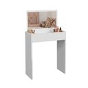 Ver imagem 1 de Penteadeira Multiuso com Espelho Compacta Escrivaninha Maquiagem