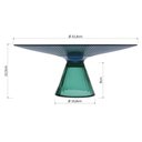Ver imagem 3 de Beretta Centro Mesa 14x33x33cm Vidro Azul com Pé