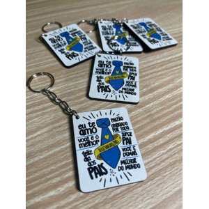 Kit 20 Chaveiros Frases para Os Pais Presente Lembrança Dia Dos Pais
