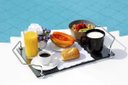Ver imagem 2 de Bandeja para café da manhã em vidro refletivo cinza 8mm temperado 40cmx26cm Aquabox