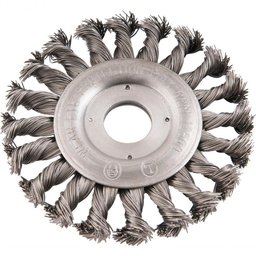 Escova Circular Torcida 4.1/2x1/2 Furo 7/8 Aço Carbono Pol - 1